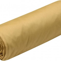 Drap Housse Stof 140 x 200 cm bonnet 30cm 78 Fils Percale Elysée Moutarde
