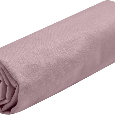 Stof - Drap Housse 180 x 200 cm Bonnet 30 cm 57 Fils Coton Eden, Vieux Rose