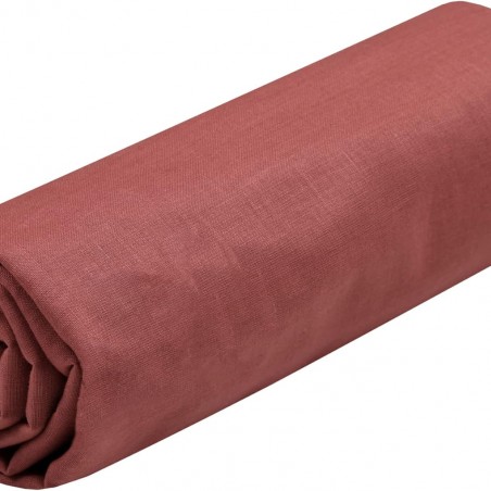 Stof - Drap Housse 180 x 200 cm Bonnet 30 cm 57 Fils Coton Eden, Grenache