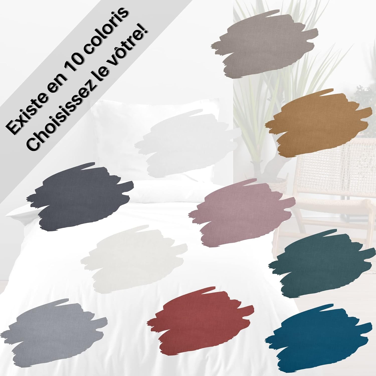 Stof - Housse de Couette 140 x 200 cm 57 Fils Coton Eden, Souris Stof - Housse de Couette 140 x 200 cm 57 Fils Coton Eden, Souris