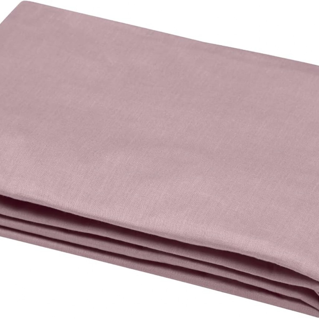 Stof - Housse de Couette 140 x 200 cm 57 Fils Coton Eden, Vieux Rose