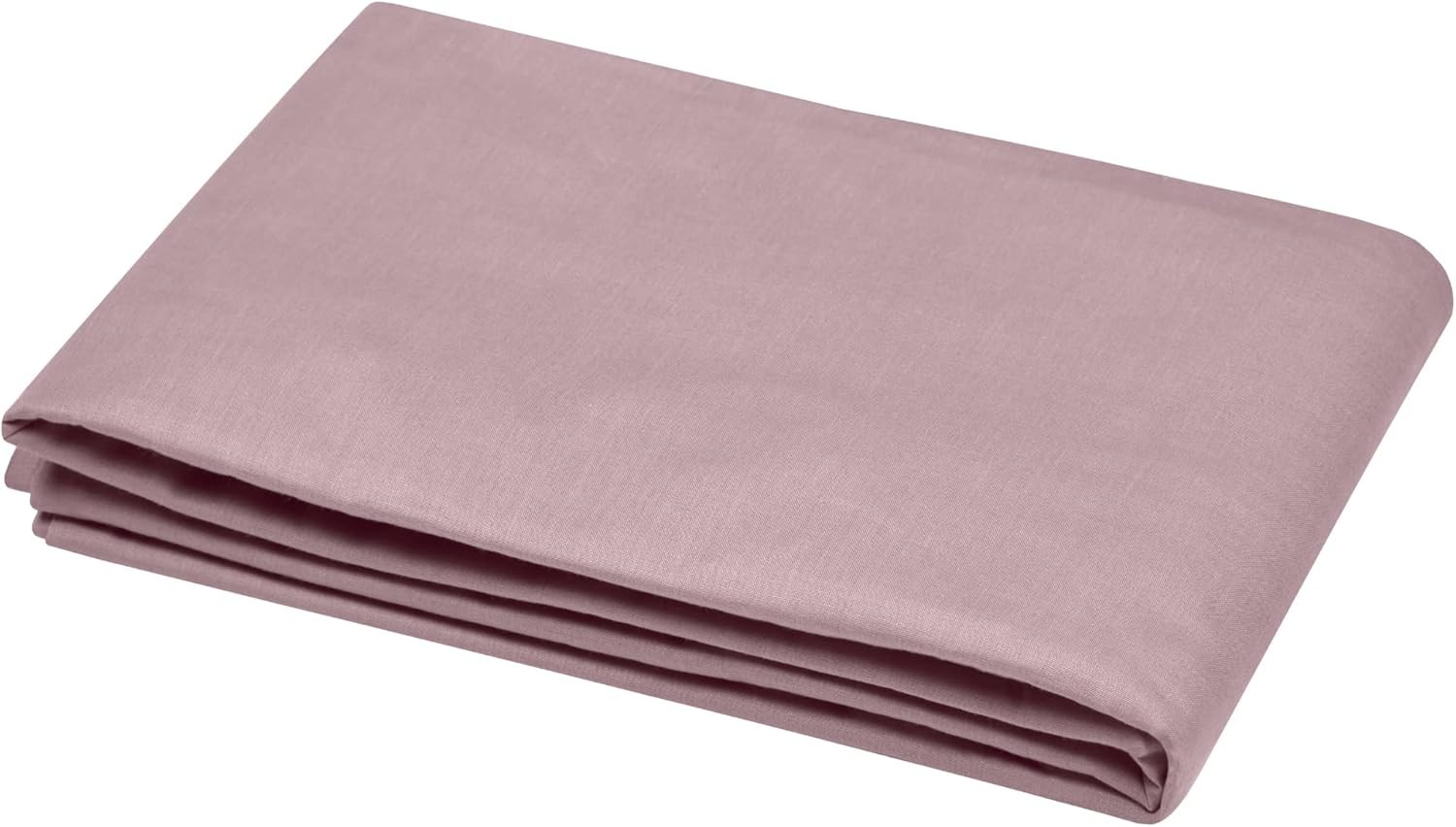 Stof - Housse de Couette 140 x 200 cm 57 Fils Coton Eden, Vieux Rose