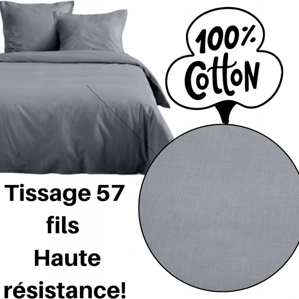 Stof - Housse de Couette 200 x 200 cm 57 Fils Coton Eden, Souris