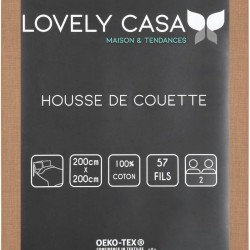 Stof - Housse de Couette 200 x 200 cm 57 Fils Coton