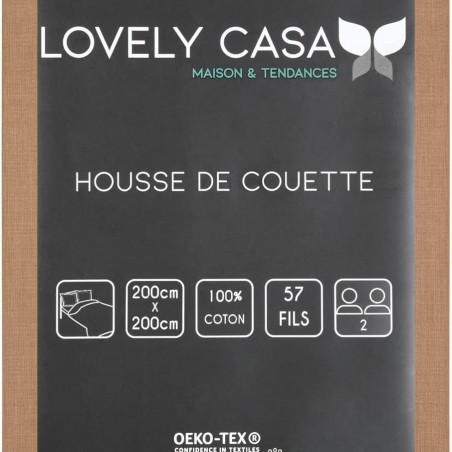 Stof - Housse de Couette 200 x 200 cm 57 Fils Coton