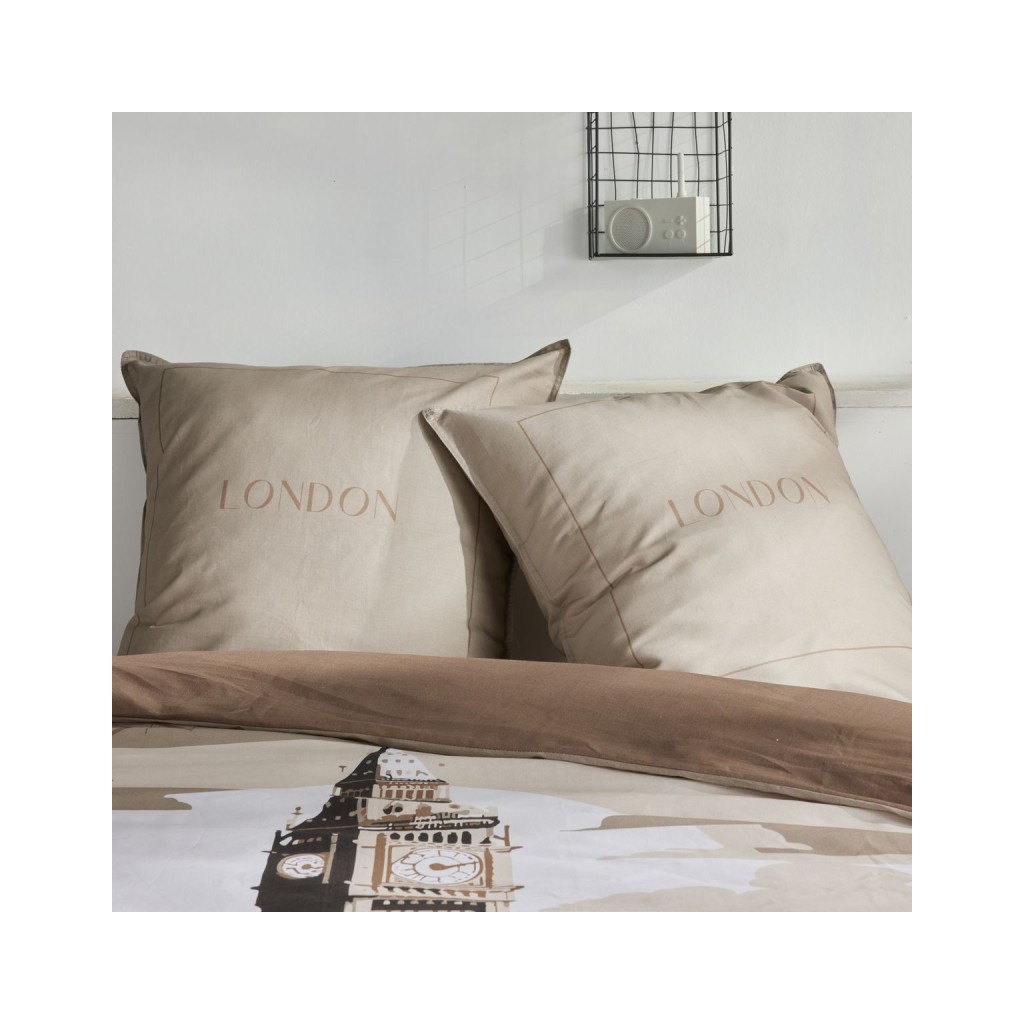 Parure Housse de Couette 240 x 220 cm Today Java 1.6 London beige