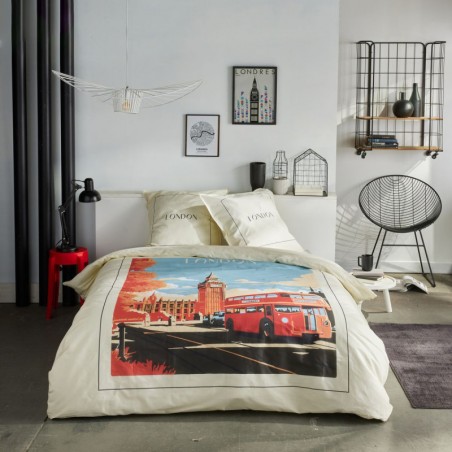 Parure Housse de Couette 240 x 220 cm Today Java 1.4 London Bus