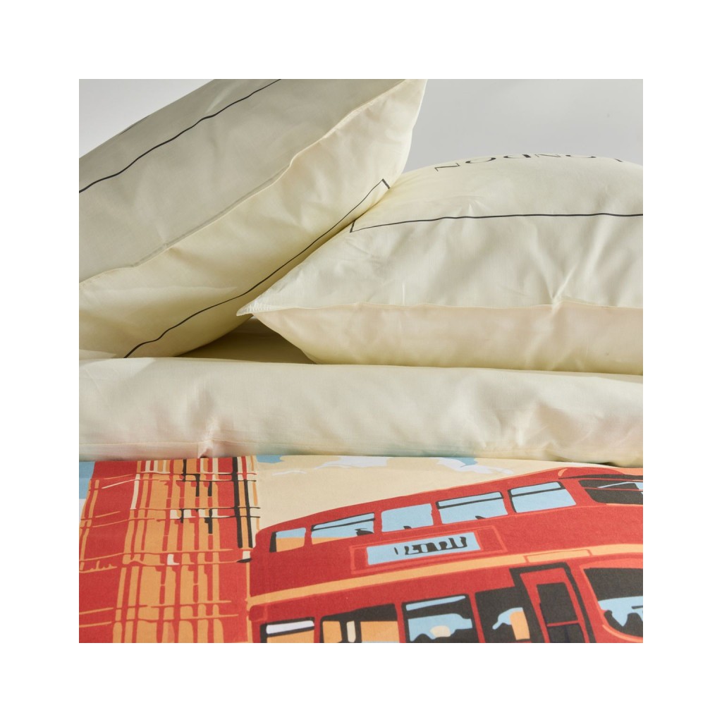 Parure Housse de Couette 240 x 220 cm Today Java 1.4 London Bus