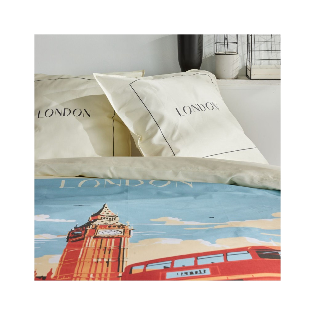 Parure Housse de Couette 240 x 220 cm Today Java 1.4 London Bus