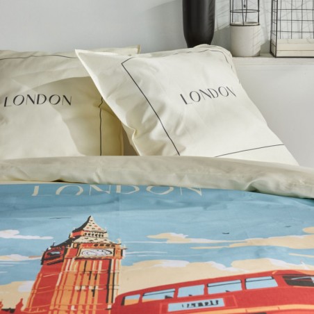 Parure Housse de Couette 240 x 220 cm  London Bus