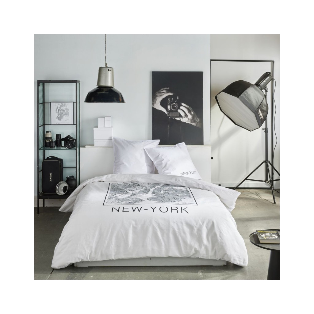 Parure Housse de Couette 240 x 220 cm Today Java 1.1 New York Plan