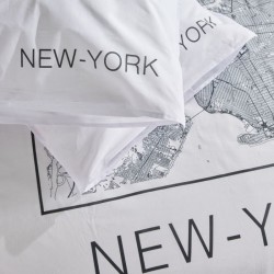 Parure Housse de Couette New York Plan