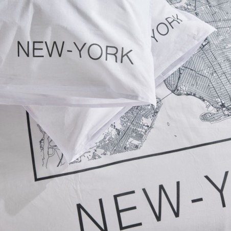 Parure Housse de Couette New York Plan