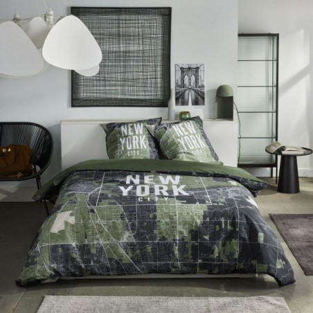 Parure Housse de Couette 240 x 220 cm Today Java 1.12 New York Carte