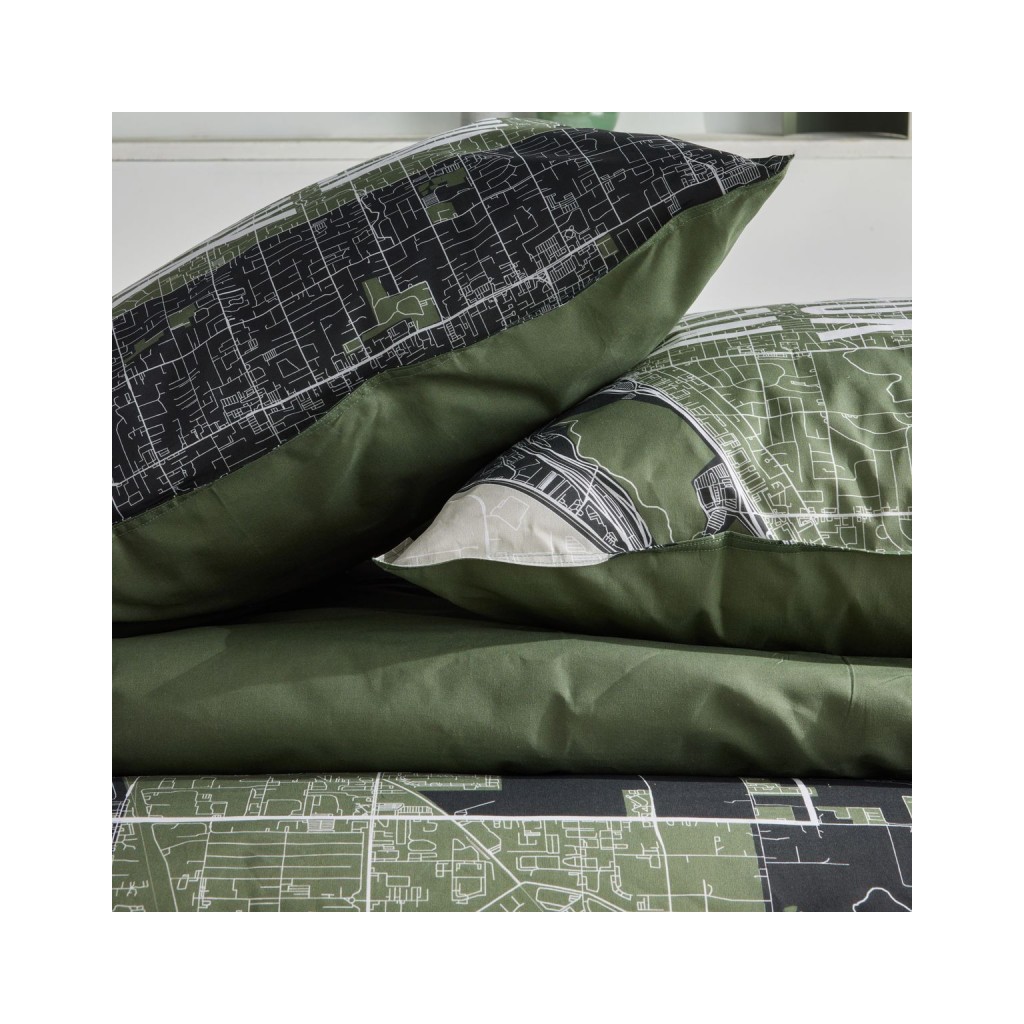 Parure Housse de Couette 240 x 220 cm Today Java 1.12 New York Carte