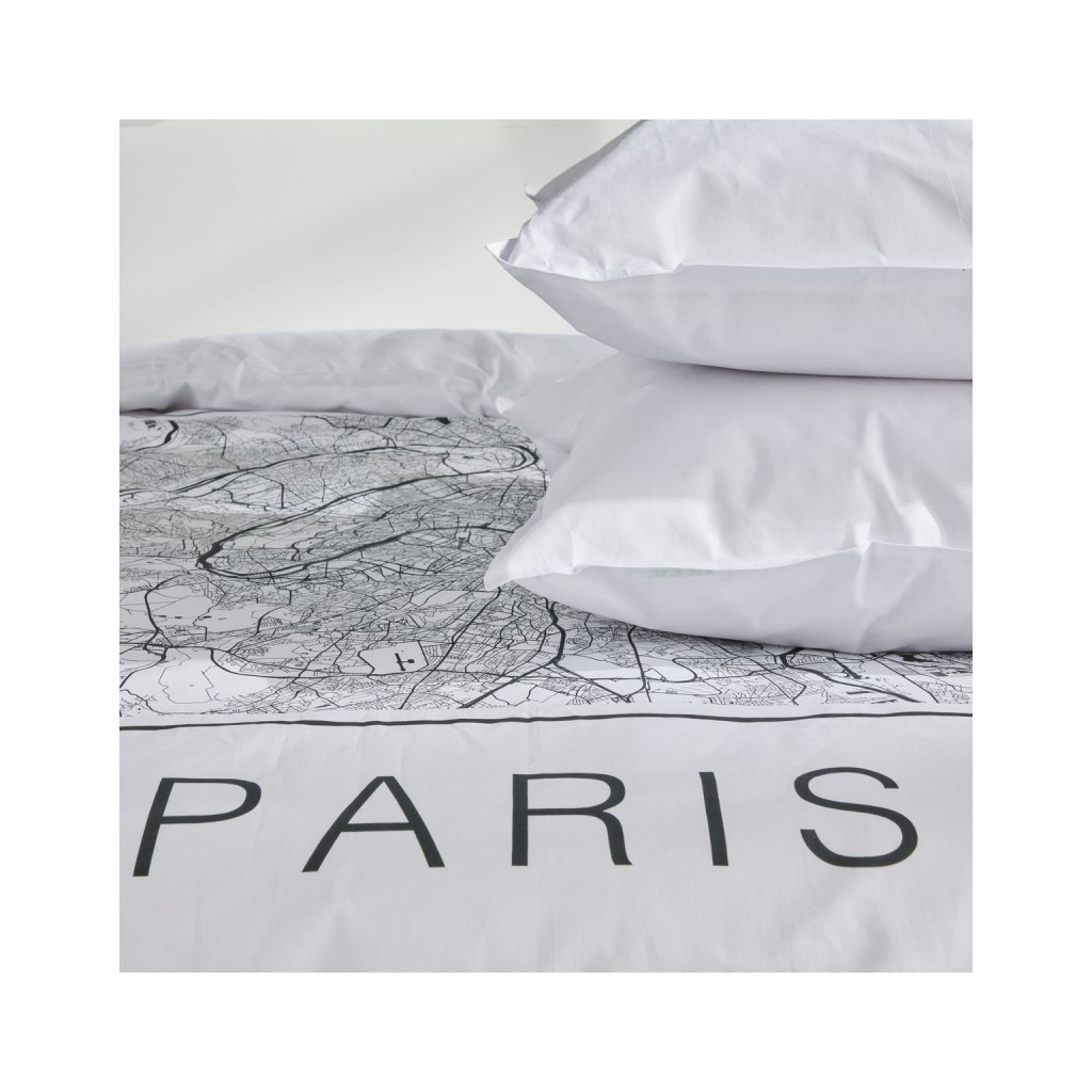 Parure Housse de Couette 240 x 220 cm Today Java 1.3 Paris Plan