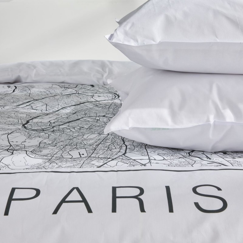 Parure Housse de Couette 240 x 220 cm Today Java 1.3 Paris Plan