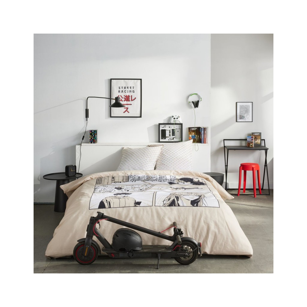 Parure Housse de Couette 240 x 220 cm Today Java 1.7 Manga Beige