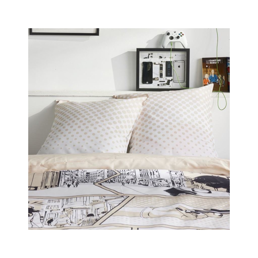 Parure Housse de Couette 240 x 220 cm Today Java 1.7 Manga Beige