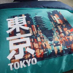 Parure Housse de Couette 240 x 220 cm  Tokyo Ville