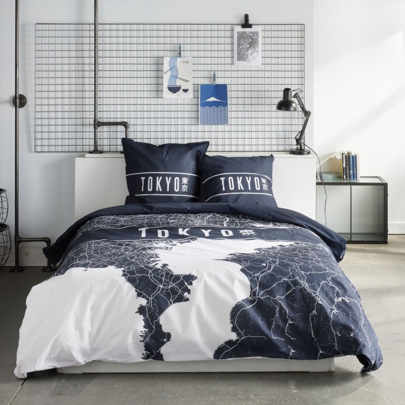 Parure Housse de Couette 240 x 220 cm Today Java 1.16 Tokyo Plan