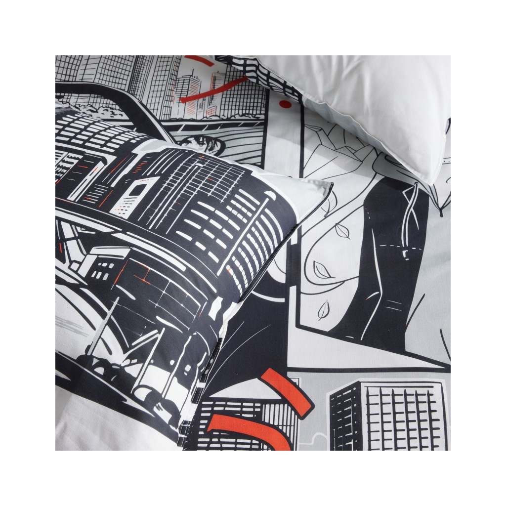 Parure Housse de Couette 240 x 220 cm Today Java 1.20 Manga Blanc