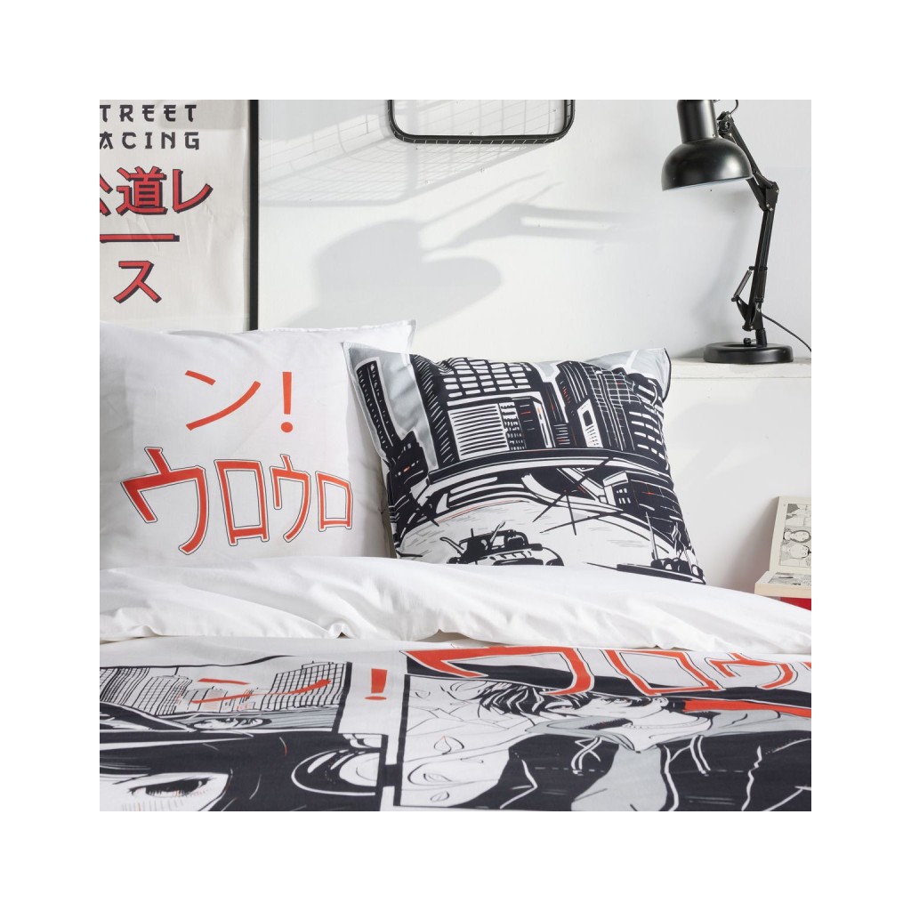 Parure Housse de Couette 240 x 220 cm Today Java 1.20 Manga Blanc