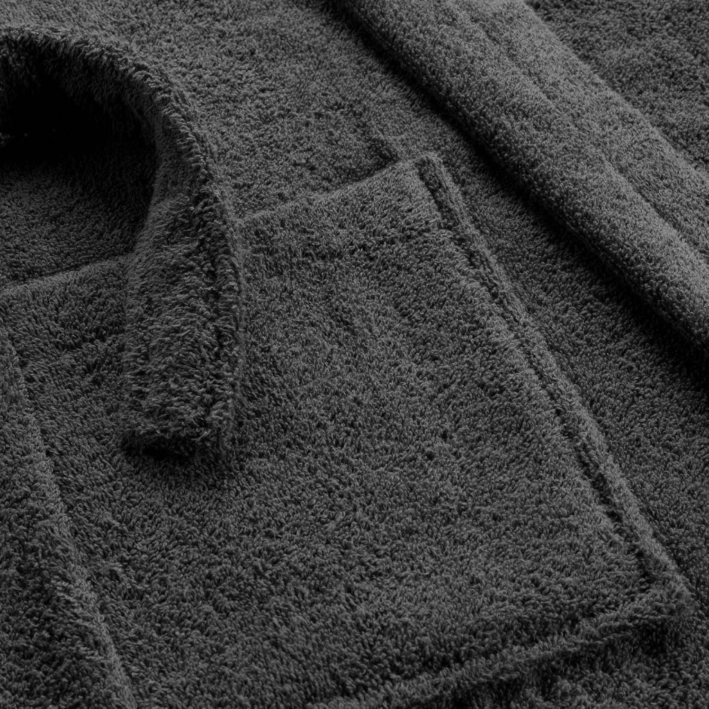 Peignoir Tendresse Douceur d'Intérieur Eponge Anthracite