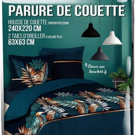 Douceur d'Intérieur,Parure Housse de Couette 240x220 cm Alianor