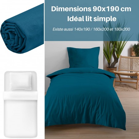 Drap Housse Stof 90 x 190 cm bonnet 30cm
