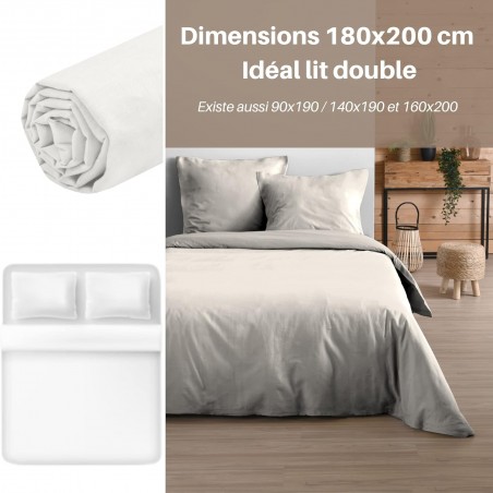 Drap Housse Stof 180 x 200 cm
