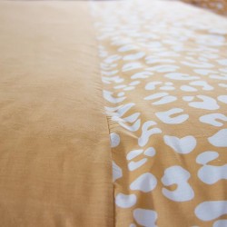 Parure Housse de couette Léopard Jaune