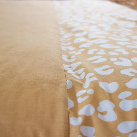 Parure Housse de couette Léopard Jaune