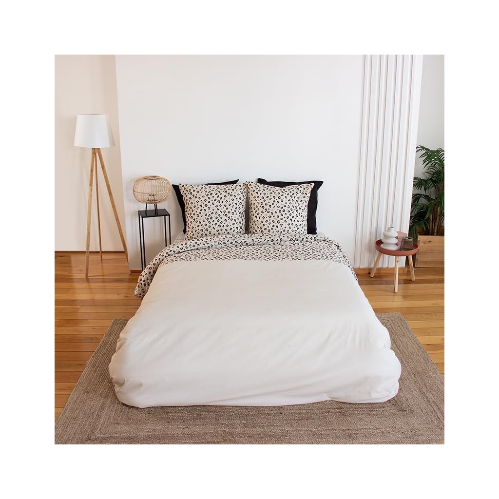 Parure Housse de couette Léopard Jaune