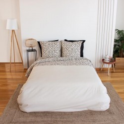 Parure Housse de couette Léopard Beige