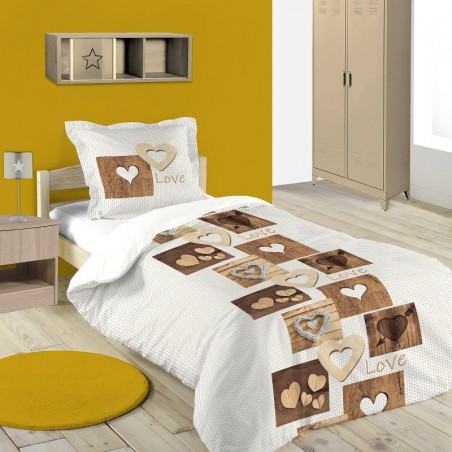 Parure Housse de Couette 140x200 cm Wooda Lovely Casa