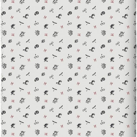 Drap housse Harry Potter Blanc 140x190 cm