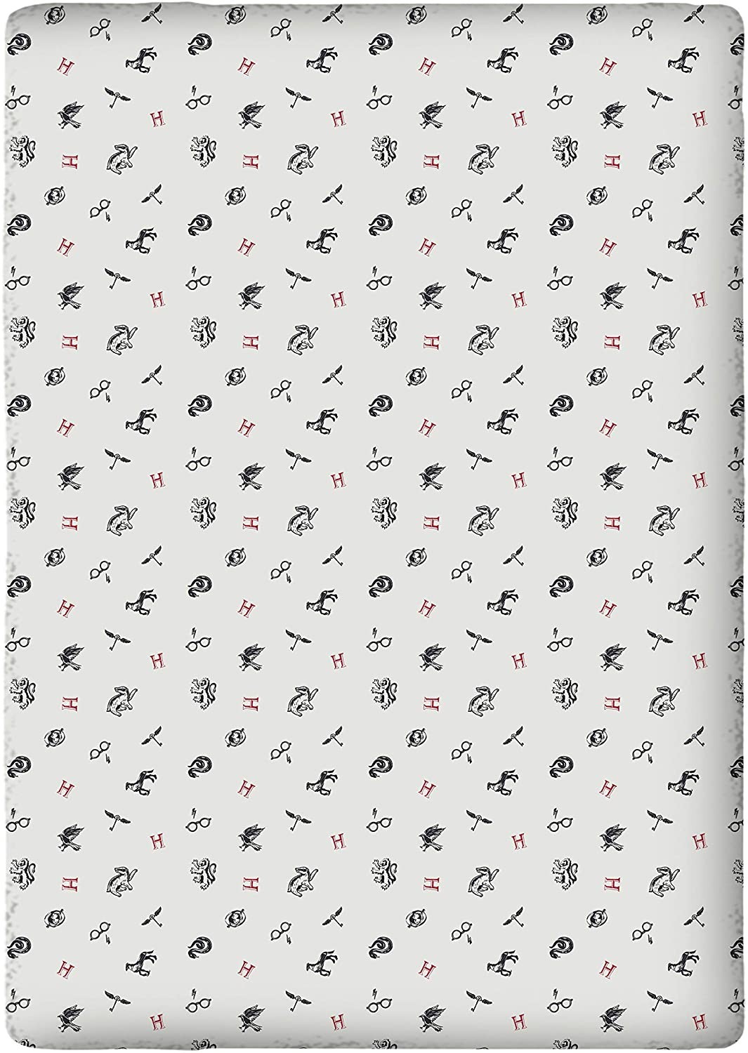 Drap housse Harry Potter Blanc 140x190 cm