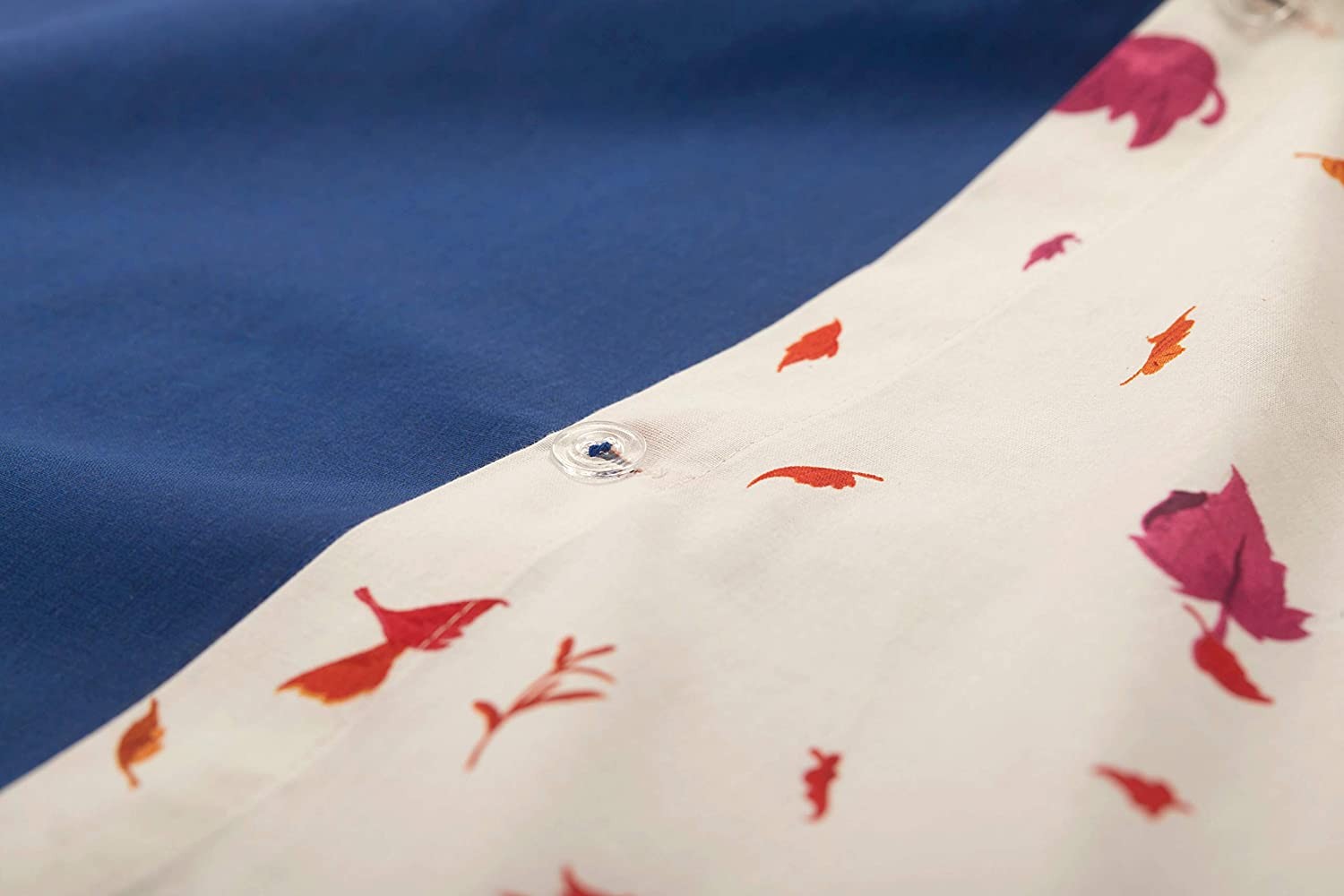 Disney Reine des neiges Parure de lit 100% Coton, Bleu Orange, Housse de Couette 140x200 cm + taie d'oreiller 63x63 cm