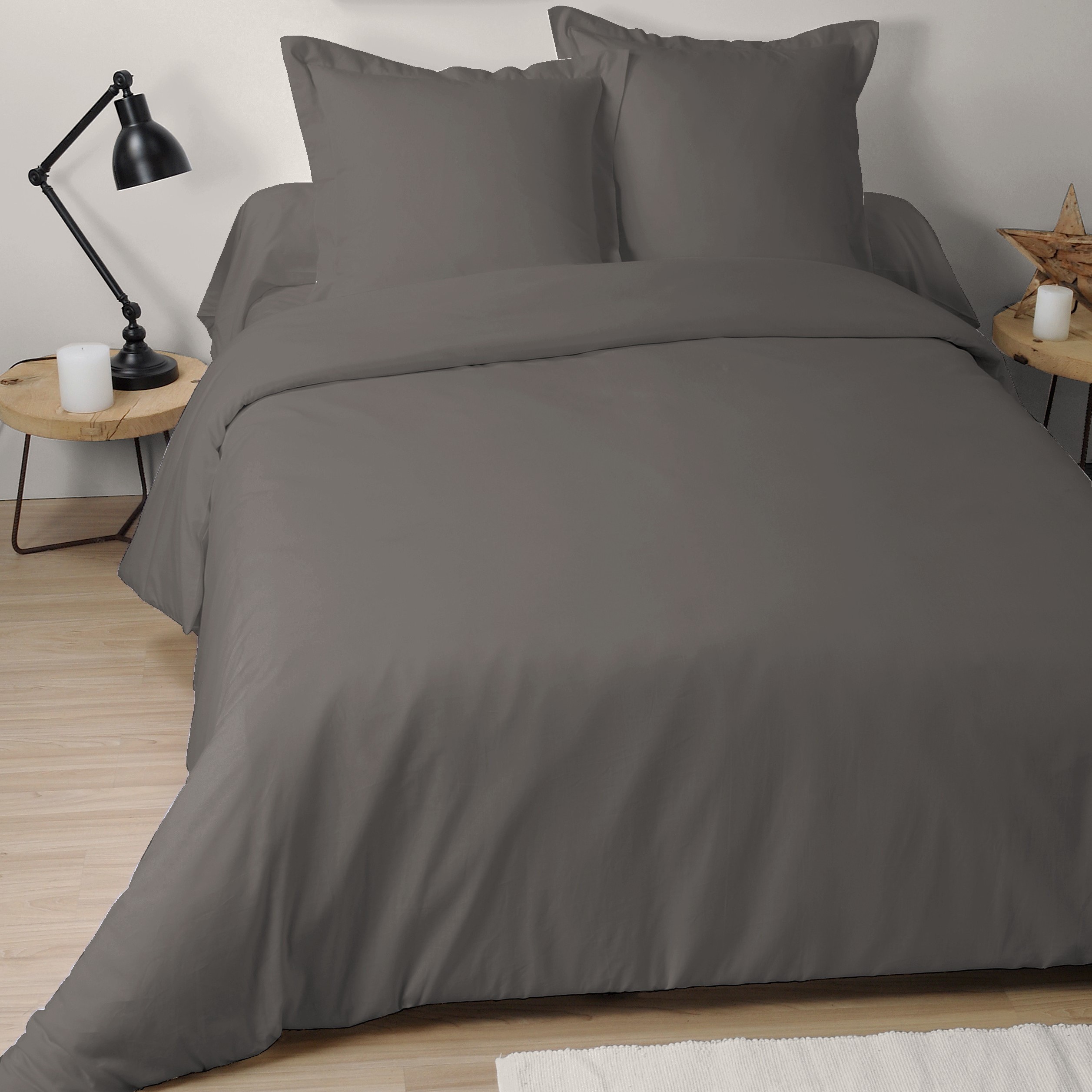 Housse de couette 240x220 + 2 taies Canyon coton 42 fils