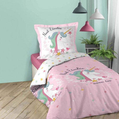 Parure de lit licorne