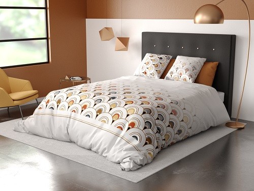 Housse De Couette En Coton Beige – Taille 220 X 240 Cm, Qualité Supérieure, Réversible