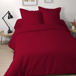 Housse de Couette 260x240 cm Coton Alicia Rouge