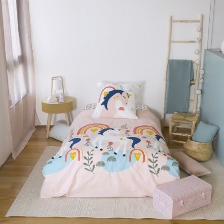 Drap Housse 90x190 cm Coton Alicia Ficelle