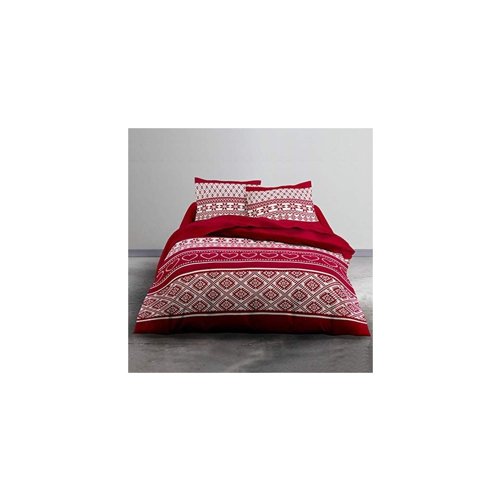 Parure Housse Couette 240x220 cm Flanelle Winter