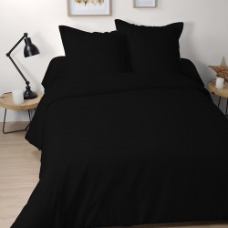 linge de lit noir