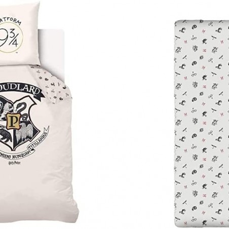 Parure De Lit Harry Potter Housse De Couette 140x200 cm Harry Avec Drap Housse