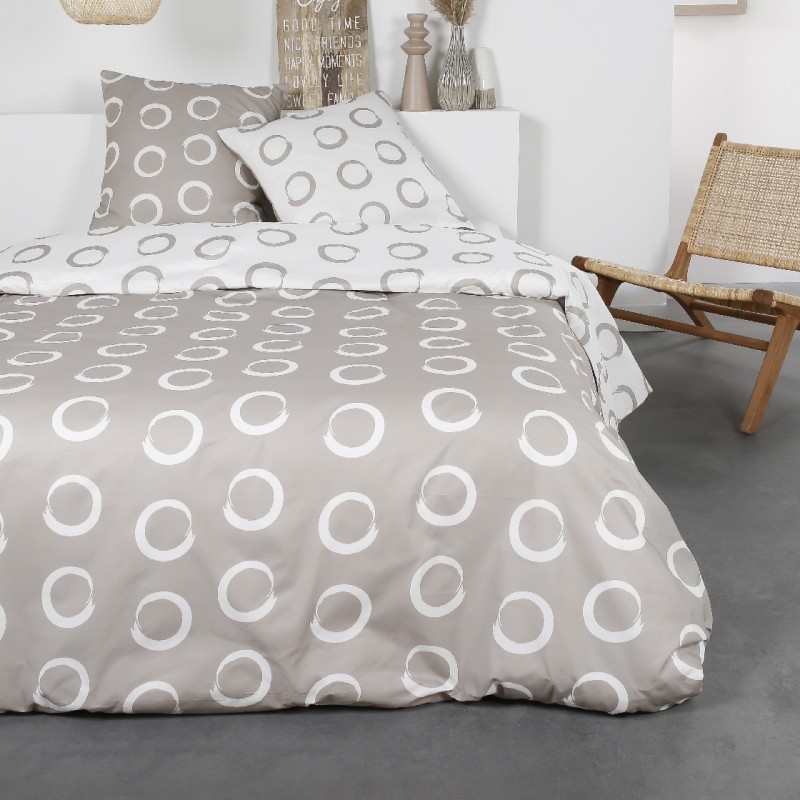 Housse de couette flanelle nr.30981 gris