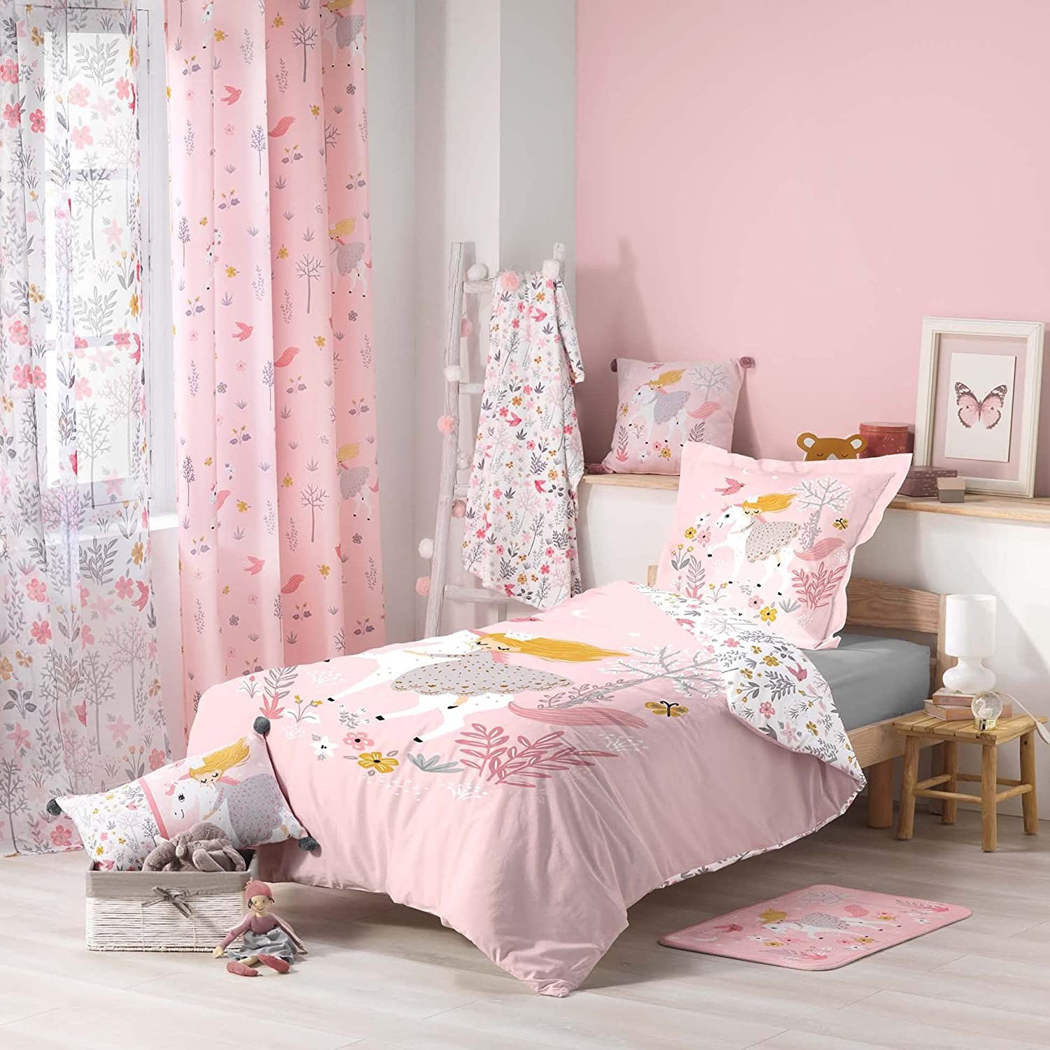 Douceur d'Intérieur Parure de lit enfant Princesse Banquise 140x200 cm pas  cher 