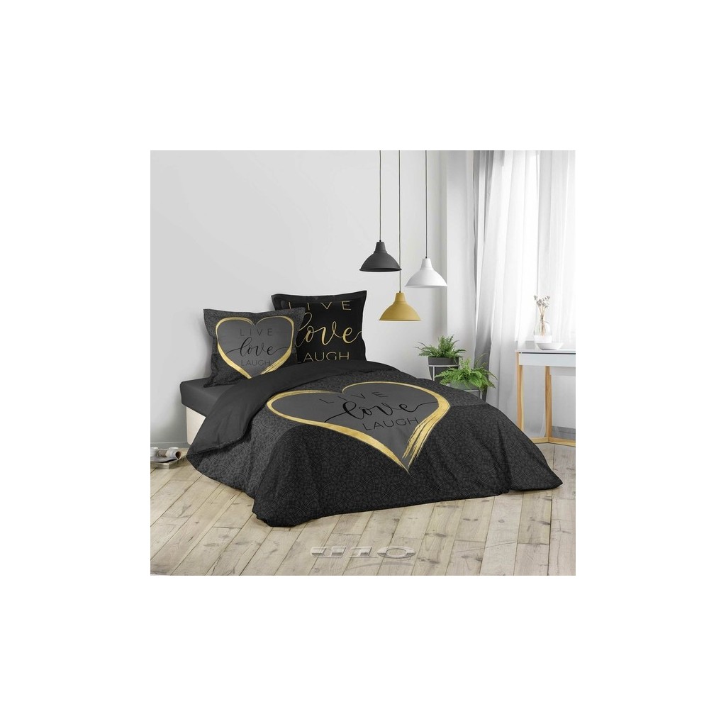 housse de couette Crazy Love Cœur doré